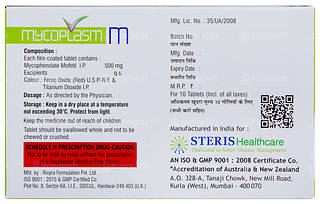 Mycoplasm M 500 Tablet 10