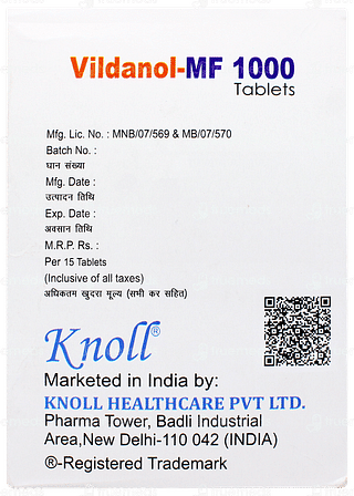 Vildanol Mf 1000 Tablet 15