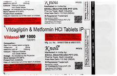 Vildanol Mf 1000 Tablet 15 Vildanol Mf 1000 Tablet 15