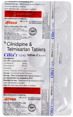 Cilix T 10/40 Tablet 15