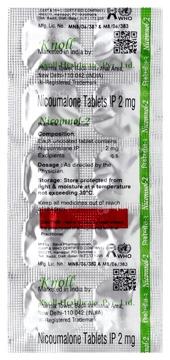Nicomnol 2 Tablet 10 Nicomnol 2 Tablet 10