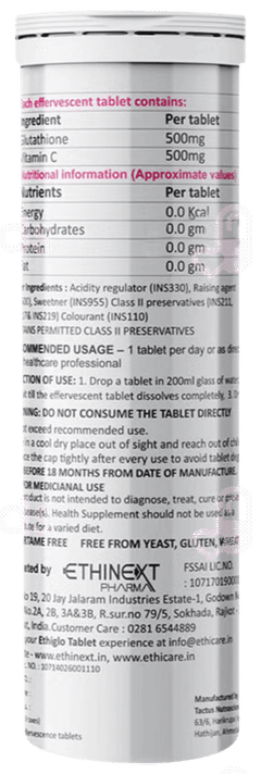 Ethiglo Et Effervescent Tablet 10