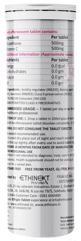 Ethiglo Et Effervescent Tablet 10