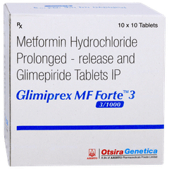 Glimiprex Mf Forte 3 Tablet 10