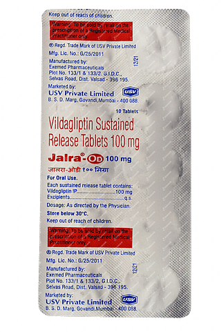 Jalra Od 100 MG Tablet Sr 10