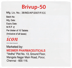Brivup 50 Tablet 10 Brivup 50 Tablet 10