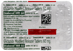 Diabend Mr 60 Tablet 10 Diabend Mr 60 Tablet 10