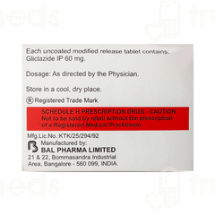 Diabend Mr 60 Tablet 10 Diabend Mr 60 Tablet 10
