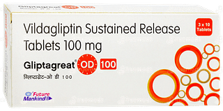 Gliptagreat Od 100 Tablet 10