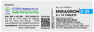 Miragron S 25 Tablet 10