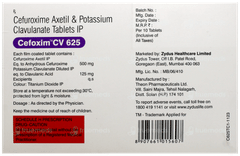 Cefoxim Cv 625 Tablet 10 Cefoxim Cv 625 Tablet 10