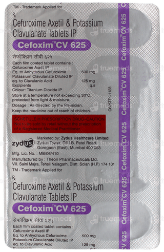 Cefoxim Cv 625 Tablet 10