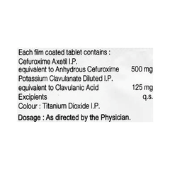 Cefoxim Cv 625 Tablet 10 Cefoxim Cv 625 Tablet 10