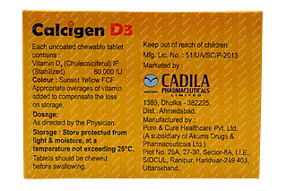 Calcigen D3 60000 IU Tablet 4