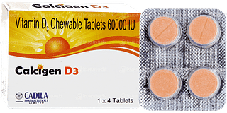 Calcigen D3 Chewable Tablet 4