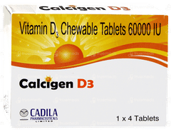 Calcigen D3 Chewable Tablet 4