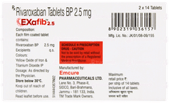 Exafib 2.5 Tablet 14 Exafib 2.5 Tablet 14