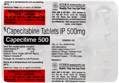 Capecitime 500 Tablet 10