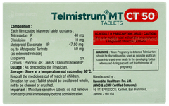 Telmistrum Mt Ct 50 Tablet 10