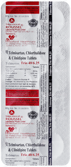 Telmeros Trio 40/6.25 Tablet 10