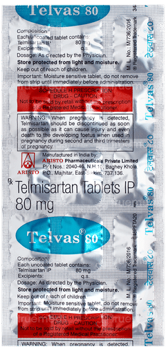 Telvas 80 Tablet 15