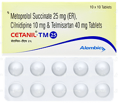 Cetanil Tm 25 Tablet 10