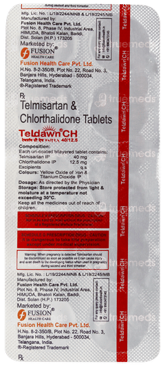 Teldawn Ch 40/12.5 Tablet 10