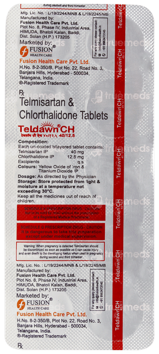 Teldawn Ch 40/12.5 Tablet 10