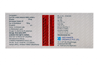 Bilamed M 20/10 MG Tablet 10