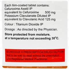 Pulmocef Cv 500 Tablet 10 Pulmocef Cv 500 Tablet 10