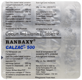 Calzac 500 Tablet 15