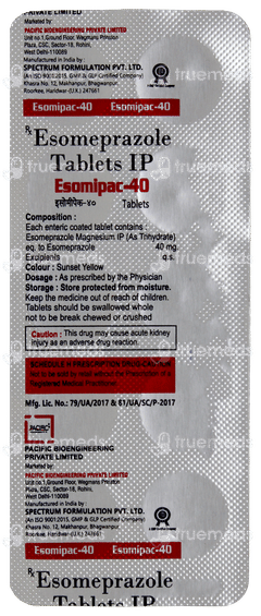 Esomipac 40 Tablet 10 Esomipac 40 Tablet 10