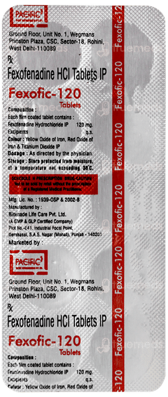 Fexofic 120 Tablet 10 Fexofic 120 Tablet 10
