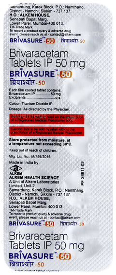 Brivasure 50 Tablet 10 Brivasure 50 Tablet 10
