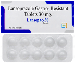 Lansopac 30 Tablet 10