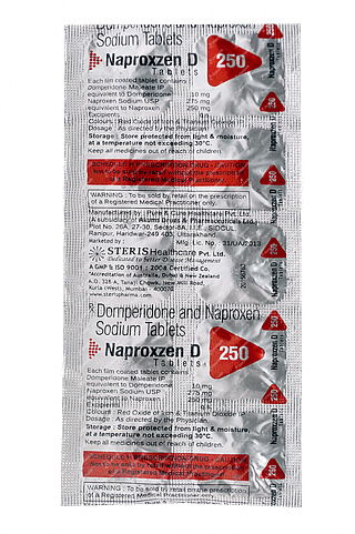 Naproxzen D 250/10 MG Tablet 10