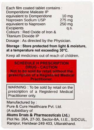 Naproxzen D 250 Tablet 10