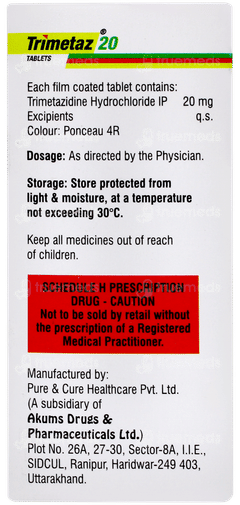 Trimetaz 20 Tablet 10