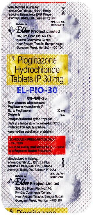 El Pio 30Mg Tablet 10