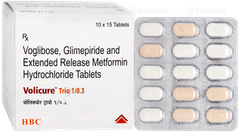 Volicure Trio 1/0.3 Tablet 15