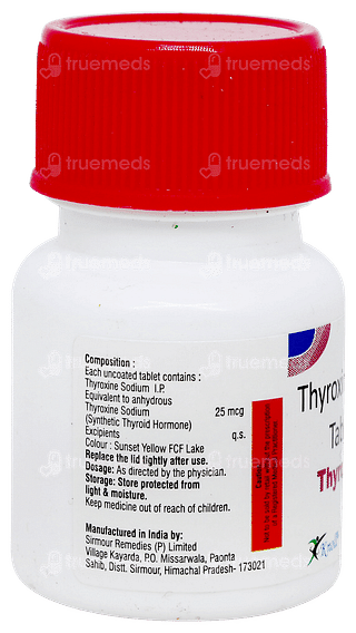 Thyroxinol 25 Tablet 120