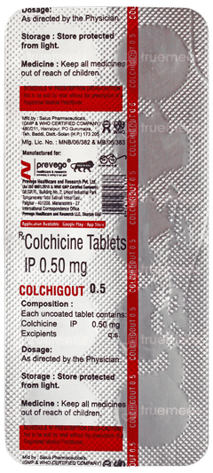 Colchigout 0.5 Tablet 10