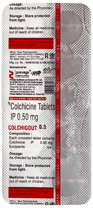 Colchigout 0.5 Tablet 10