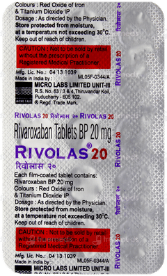 Rivolas 20 Tablet 15 Rivolas 20 Tablet 15
