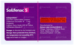 Solifenac 5 Tablet 15 Solifenac 5 Tablet 15
