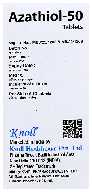 Azathiol 50 Tablet 10