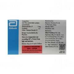 Xevor 5mg Tablet 15