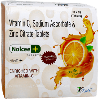Nolcee + Orange Flavour Chewable Tablet 10
