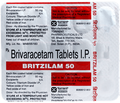 Britzilam 50 Tablet 15 Britzilam 50 Tablet 15