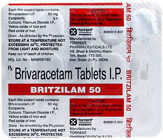 Britzilam 50 Tablet 15